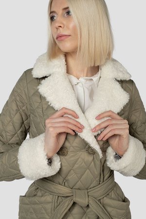 01-11658 Пальто женское демисезонное (пояс)