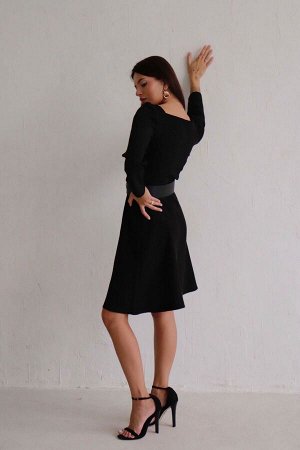 Martichelli Платье на пуговицах чёрное
