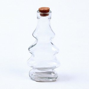 Основа для творчества и декорирования - бутылочка с крышкой «Ёлочка» объём: 170 мл