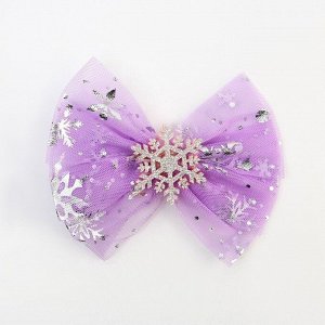 Бант заколка для волос новогодняя «Очаровательная леди», 11,5 х 11 см