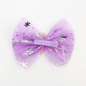 Бант заколка для волос новогодняя «Очаровательная леди», 11,5 х 11 см