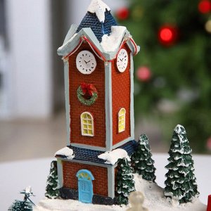 Светодиодная фигура «Ратуша» 25.5x25.5x21 см, полистоун, USB, свечение мульти