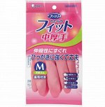 &quot;ST&quot; &quot;Family&quot; Перчатки резиновые, сред толщины с внутр. покрытием, размер M (розовые),