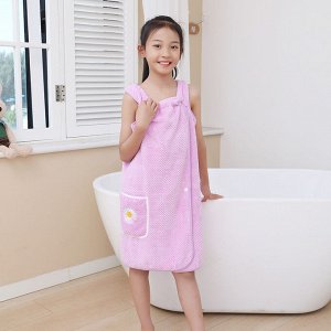 Банное полотенце-сарафан детское, с карманом