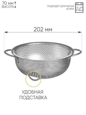 Дуршлаг Д16,5см 1,0л нерж