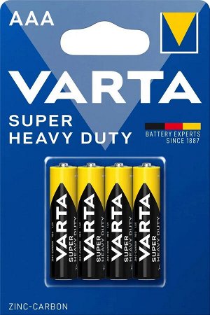 Батарейки мизинчиковые солевый  VARTA 2003 SUPERLIFE R03 AAA BL4 (блистер 4шт) (цена за 4 шт.)