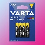Батарейки мизинчиковые солевые R03 AAA, VARTA 2003 SUPERLIFE (цена за 4 батарейки.)
