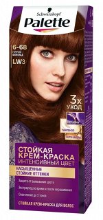 Крем-краска для волос PALETTE 6-68 (LW3) Горячий шоколад, 110мл
