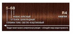 Крем-краска для волос Palette каштан тон R4, 110 мл