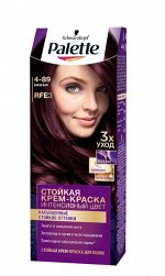 Крем-краска для волос Palette баклажан тон RFE3, 110 мл
