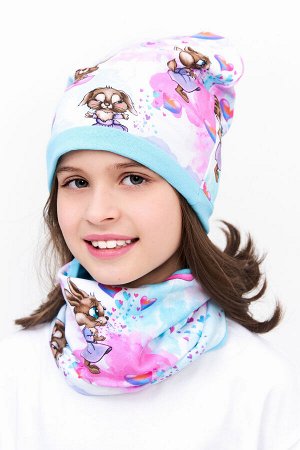 Комплект шапка и снуд