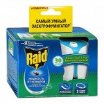 Рейд Электрофумигатор с регул.интенсивности и таймером + Жидкость Эвкалипт (30 ночей)