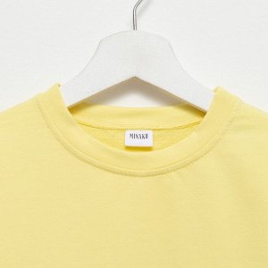 Костюм детский (футболка, шорты) MINAKU: Casual Collection цвет лимонный, рост