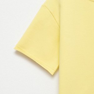 Костюм детский (футболка, шорты) MINAKU: Casual Collection, лимонный, рост, см