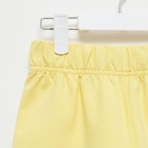 Костюм детский (футболка, шорты) MINAKU: Casual Collection, лимонный, рост, см