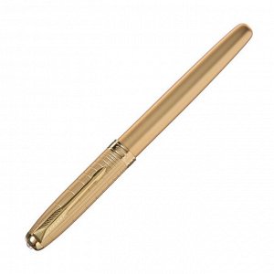 Ручка подарочная роллер, в кожзам футляре ПБ UT, корпус золото