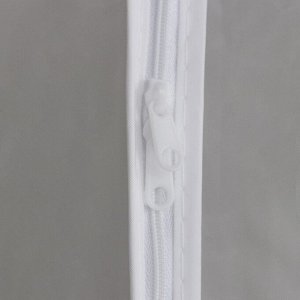 Чехол для одежды Доляна, плотный, объёмный, 60x90x30 см, белый
