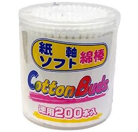 "Gel Corporation" "Cotton Buds" Ватные палочки косметологические, 200 шт. Япония