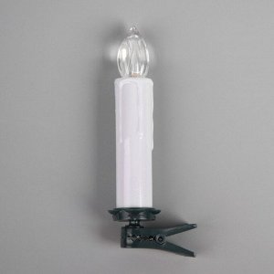 Luazon Lighting Светодиодные свечи на прищепках 10 см, 10 штук, батарейки ААх1 (не в комплекте), пульт ДУ, свечение белое