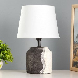 Настольная лампа «Сезаль» Е14 40 Вт серо-белый 20x20x33 см RISALUX
