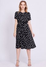 Платье Bazalini 4664 черный горох