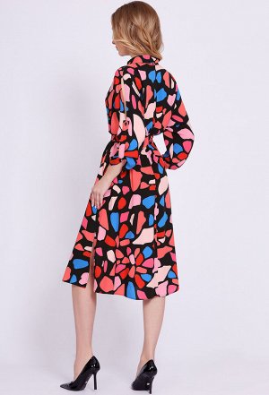 Платье Bazalini 4639 разноцветные камешки