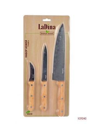 Набор ножей Ladina Branch Wood на 3 предмета