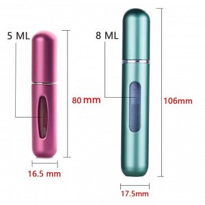 Атомайзер / Флакон для парфюма, 1 шт., 5 мл., 8 х 1,6 см.