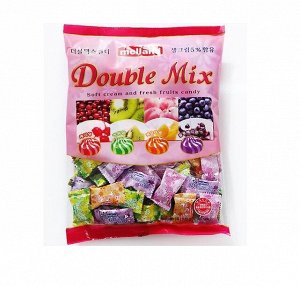 Карамель фруктовая со сливками Double Mix candy, 250гр