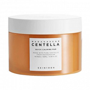 Успокаивающие пэды с центеллой Madagascar Centella Quick Calming Pad, 70шт.