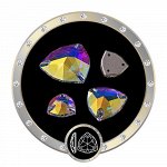 Стразы пришивные триллиант Crystal AB 12 мм