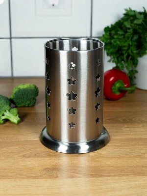 Подставка для столовых приборов 10*16см нержавеющая сталь