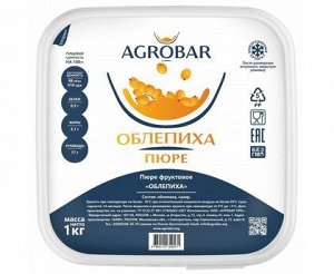 Пюре облепиха 1кг, AGROBAR, Россия