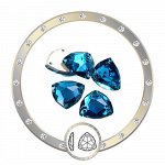 Стразы пришивные триллиант Blue Zircon 16 мм