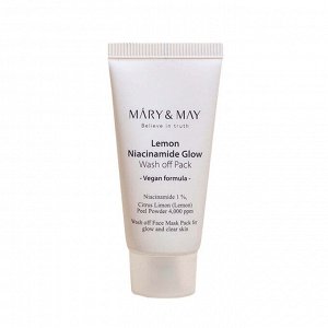 Mary&May Глиняная маска для сияния кожи Lemon Niacinamide Glow Wash Off Pack
