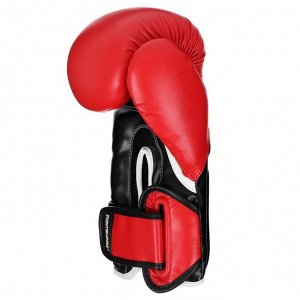 Перчатки боксёрские FIGHT EMPIRE, NITRO, красно-чёрные, размер 14 oz