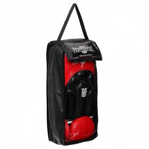 Перчатки боксёрские FIGHT EMPIRE, NITRO, красно-чёрные, размер 14 oz