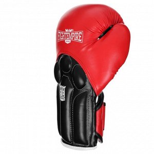 Перчатки боксёрские FIGHT EMPIRE, NITRO, красно-чёрные, размер 14 oz