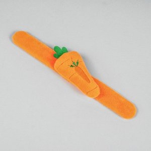 Игольница на браслете «Морковка», 23 x 4,5 см, цвет оранжевый