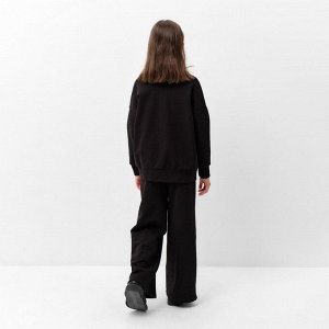 Костюм для девочки (кардиган, брюки) MINAKU цвет чёрный, рост