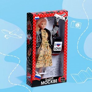 Кукла-модель шарнирная «Злата в Москве» с аксессуарами, серия Вокруг света