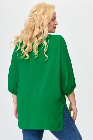 Блуза Рост: 164 Состав: Полиэстер 63% , Вискоза 33% , Спандекс 4% Блуза женская из легкой дышащей ткани в стиле бохо представляет собой модный и комфортный элемент гардероба. Она имеет вырез овальной 