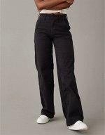 AE Stretch Twill Super High-Waisted Baggy Wide-Leg Pant