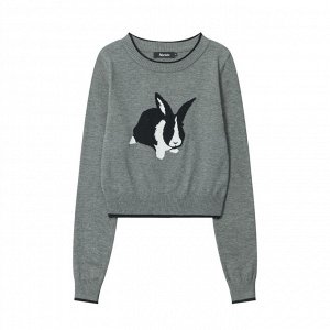 Женский свитер с кроликом
