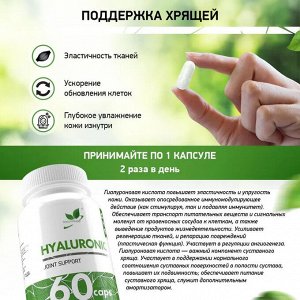 Natural Supp Hyaluronic Acid 750 mg 60 caps Гиалуроновая кислота