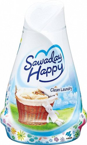 Освежитель воздуха Kobayashi для комнаты Sawaday Happy Clean Laundry аромат чистого белья 120г