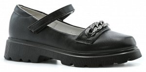 Туфли BESSKY, артикул NC2836-1C, цвет черный, материал иск.кожа