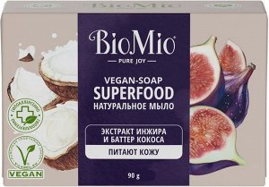 Мыло натуральное BioMio Bio-Soap Инжир и кокос, 90 гр.
