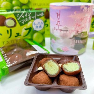 Bourbon Mochi Truffe 87g - Японские моти Бурбон жареный зеленый чай и латте