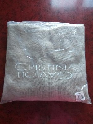 Пончо-кардиган цвет бежевый Cristina Gavioli Италия, размер U